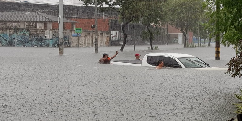 Muita chuva nesta quarta-feira em Fortaleza