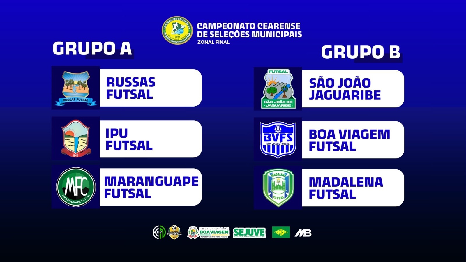 Definidos os jogos do Hexagonal final do campeonato cearense de futsal