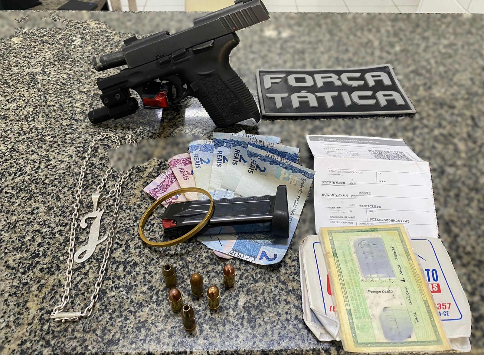 Força Tática apreende mais uma pistola em Tauá