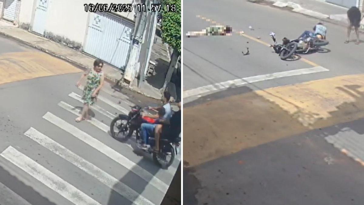 Idosa é internada em UTI após ser atropelada por adolescente sem habilitação de moto em Brejo Santo
