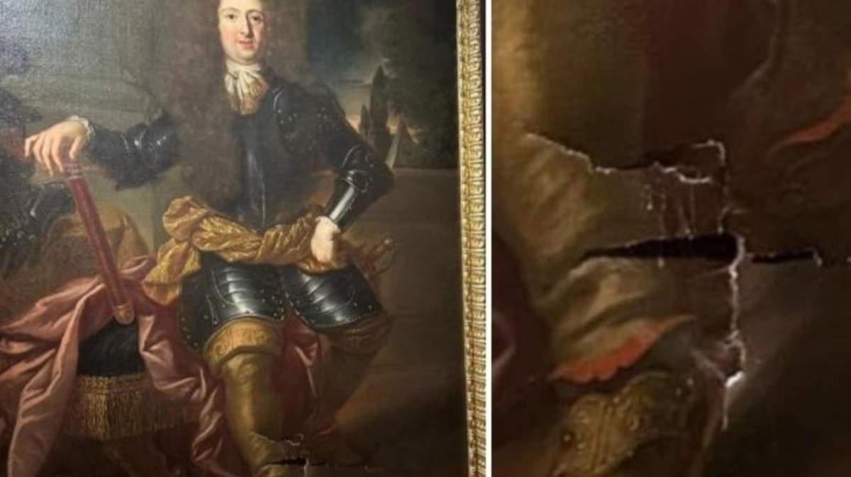 Turista é expulso de museu na Itália após rasgar quadro do século XVIII durante selfie