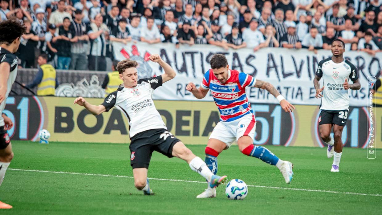 Fortaleza sofre gol nos acréscimos, empata com o Corinthians e se mantém no Z4 da Série A