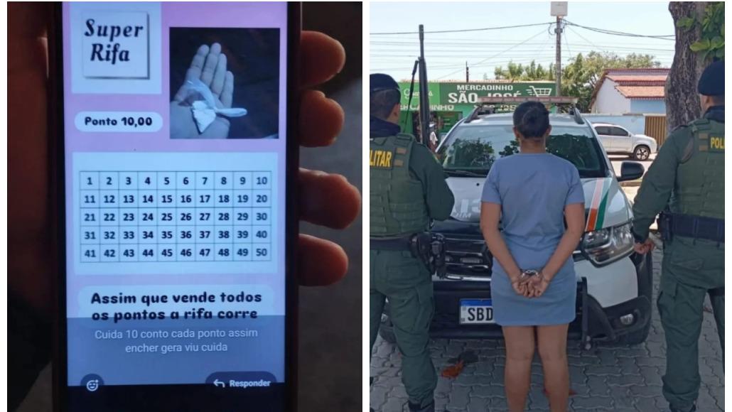 Mulher é presa após divulgar rifa de drogas em Cascavel, na Grande Fortaleza