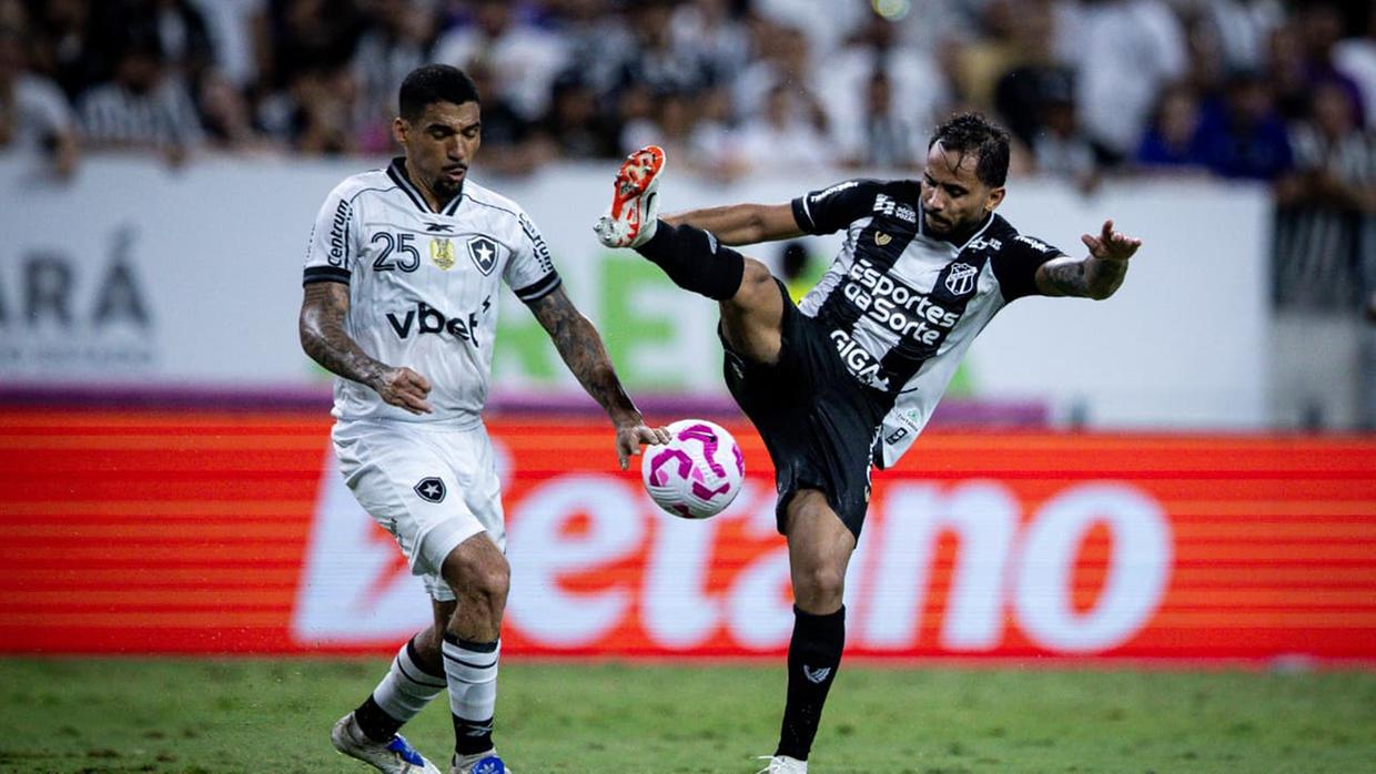 Ceará perde para o Botafogo no Castelão e cai pra 13ª colocação na Série A