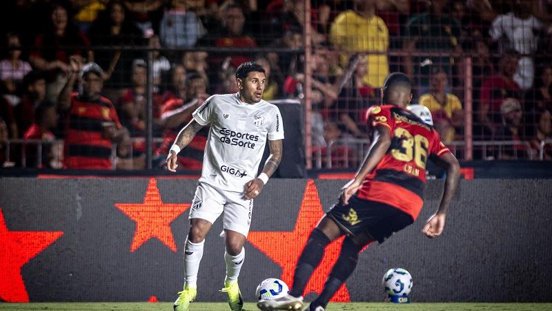 Ceará sai na frente, mas sofre gol no fim e segue sem vencer o Sport na Ilha do Retiro na Série A