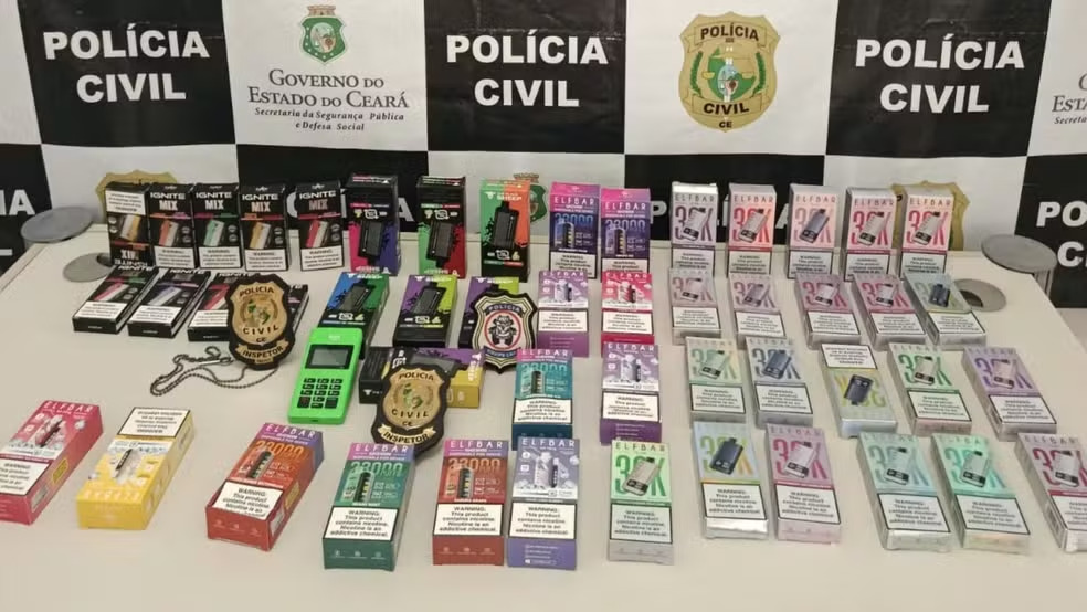 POLÍCIA – Homem é preso por vender ‘vapes’ e ‘pods’ no interior do Ceará; adolescentes eram clientes
