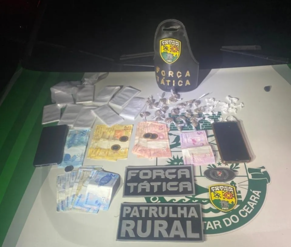 POLÍCIA – Força Tática e Patrulha Rural, prendem mulher acusada de tráfico de drogas em Independência