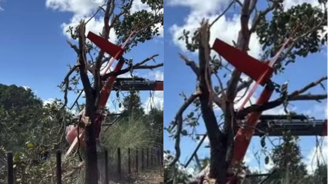 ACIDENTE – Helicóptero da dupla Henrique e Juliano cai em zona rural de cidade no Tocantins
