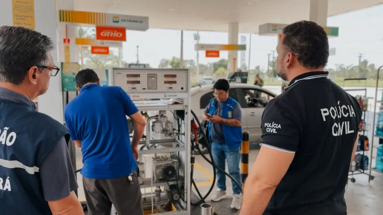 FISCALIZAÇÃO – Força-tarefa contra irregularidades em postos de combustíveis termina com nove autuações no CE