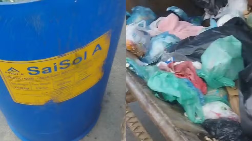 CEARÁ – Garis encontram feto em tambor de lixo na Grande Fortaleza