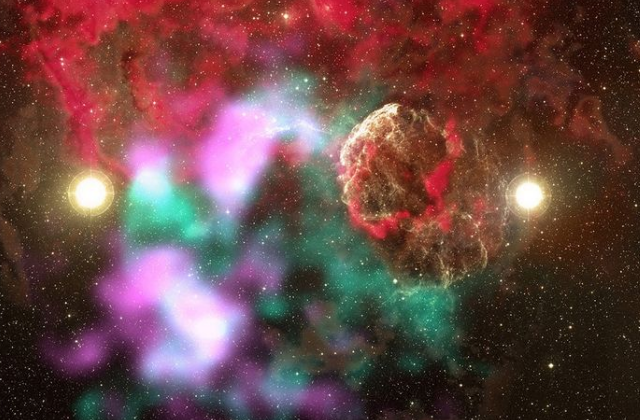 CIÊNCIA – Duas estrelas gigantes explodiram e deixaram “nebulosa” nuvem de gás
