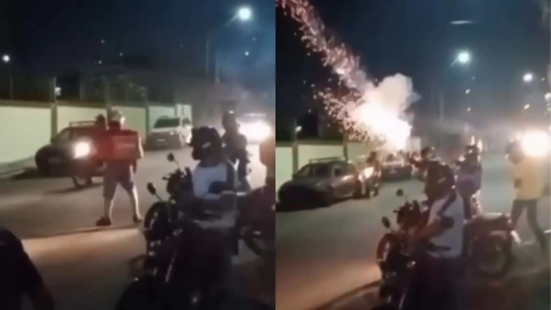 CEARÁ – Após discussão com cliente, entregadores soltam fogos e derrubam portão de condomínio em Fortaleza