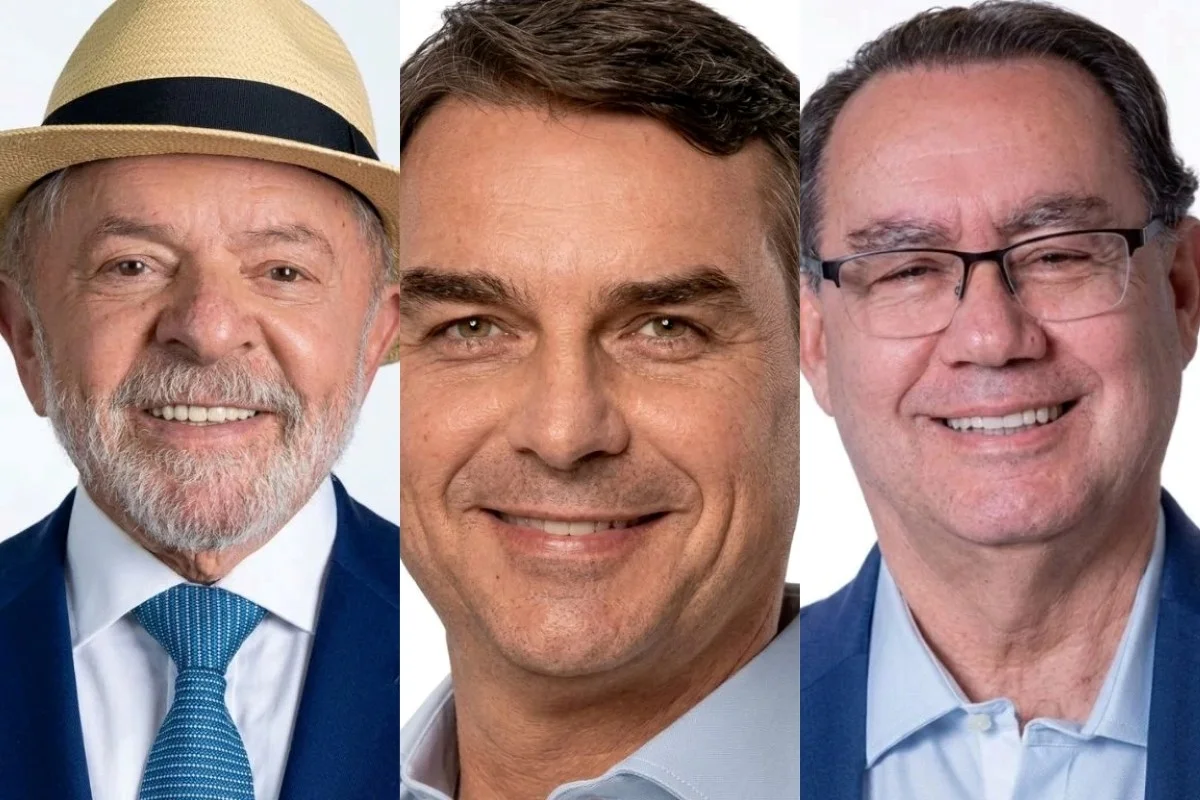 POLÍTICA – Real Time Big Data: Lula lidera 1º turno com 38%, Flávio tem 30% e Cury chega a 11% das intenções de votos