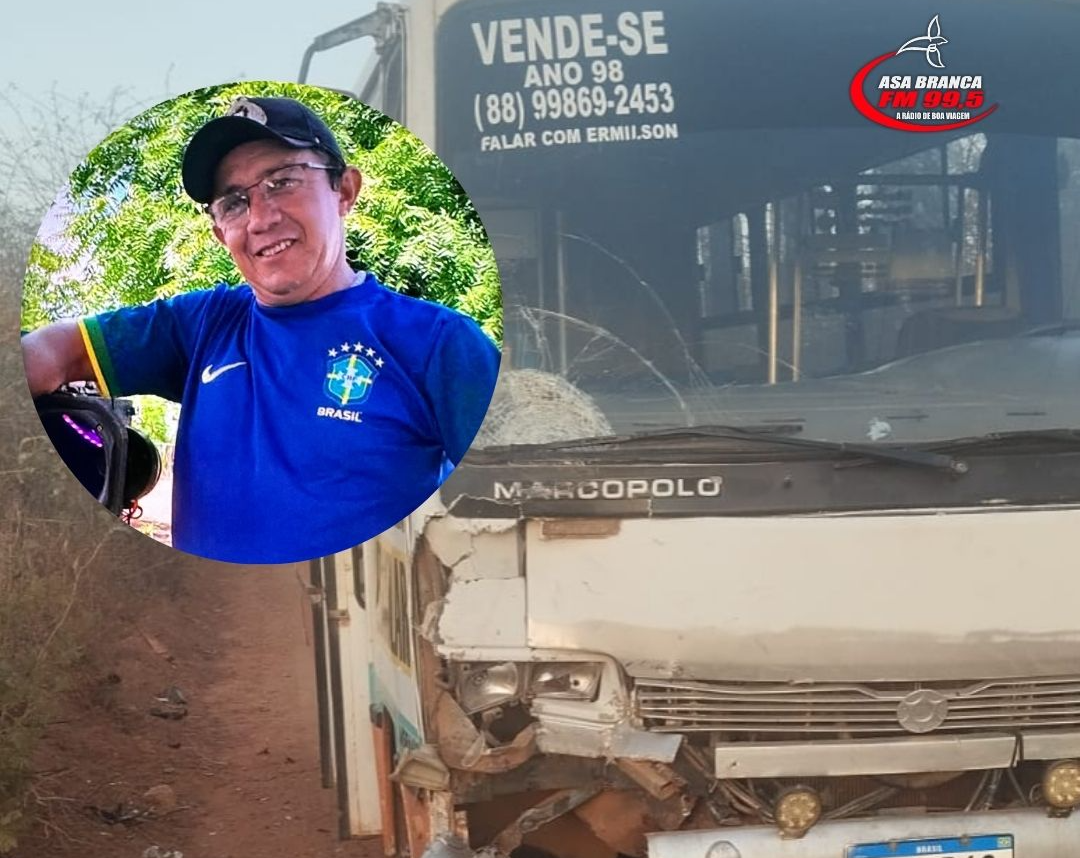ACIDENTE – Homem morre em acidente envolvendo motocicleta e micro-ônibus na zona rural de Boa Viagem