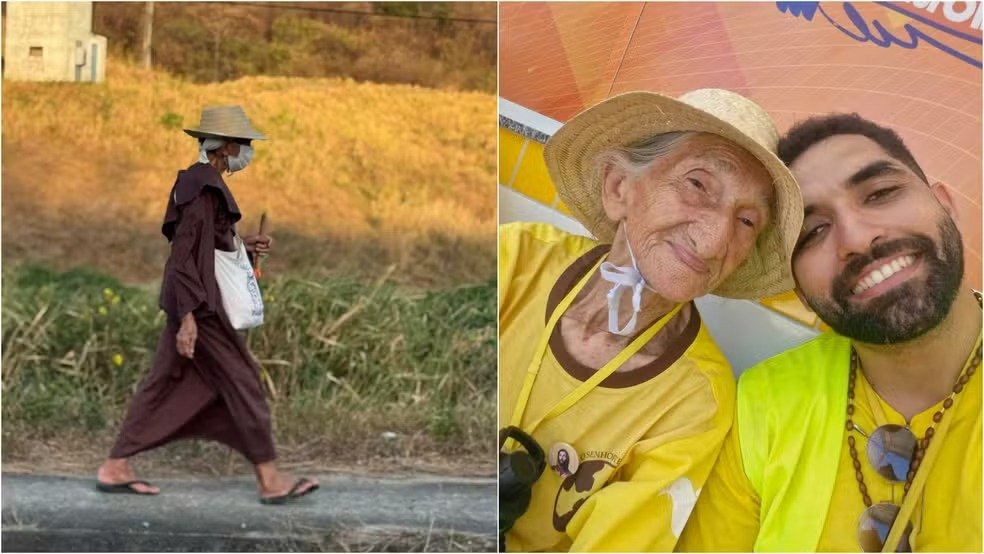 CEARÁ – Aos 84 anos, devota de São Francisco caminha 130 km em romaria no Ceará: ‘peço pra Ele aumentar minha fé’